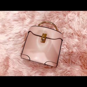 Pink mauvy bucket bag